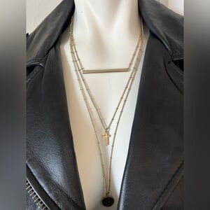 Gold Layered Adjustable Necklace